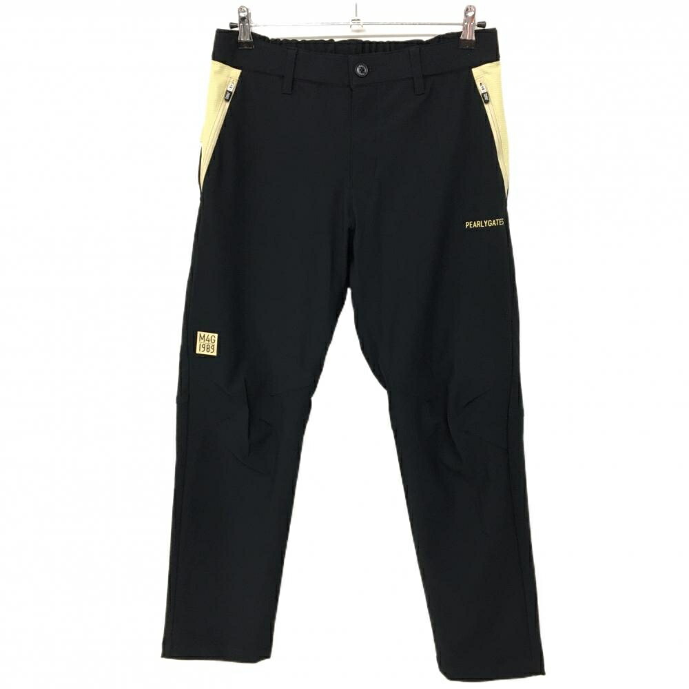 美品　パーリーゲイツ　パンツ　黒　ブラック　チェック　4 M〜L相当　防寒　蓄熱 美品 パーリーゲイツ パンツ 黒 ブラック チェック 4 M〜L相当 防寒