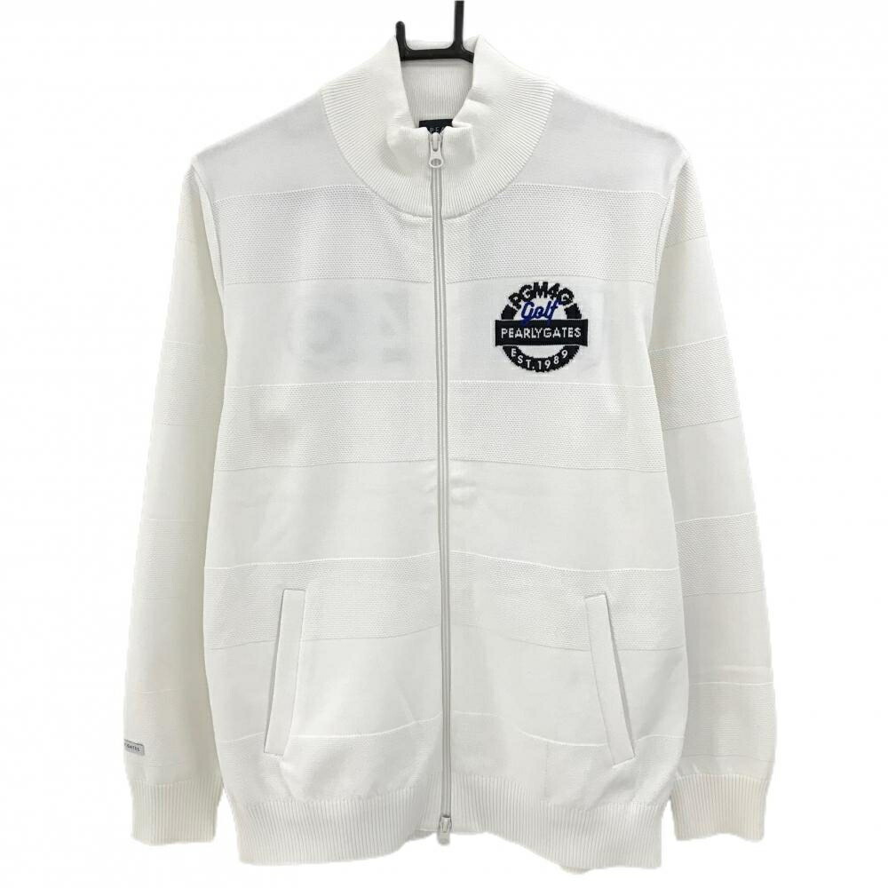 美品　パーリーゲイツ   ダブルジップブルゾン 楽天市場】【美品】パーリーゲイツ ジップパーカー 白×ネイビー