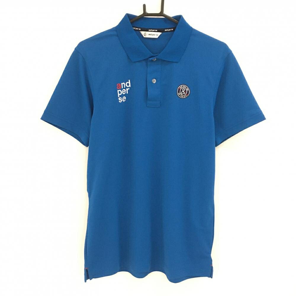 ポロシャツ　新品未使用　and per se and per se アンパスィ ポロシャツ 半袖 メンズ ゴルフウェア