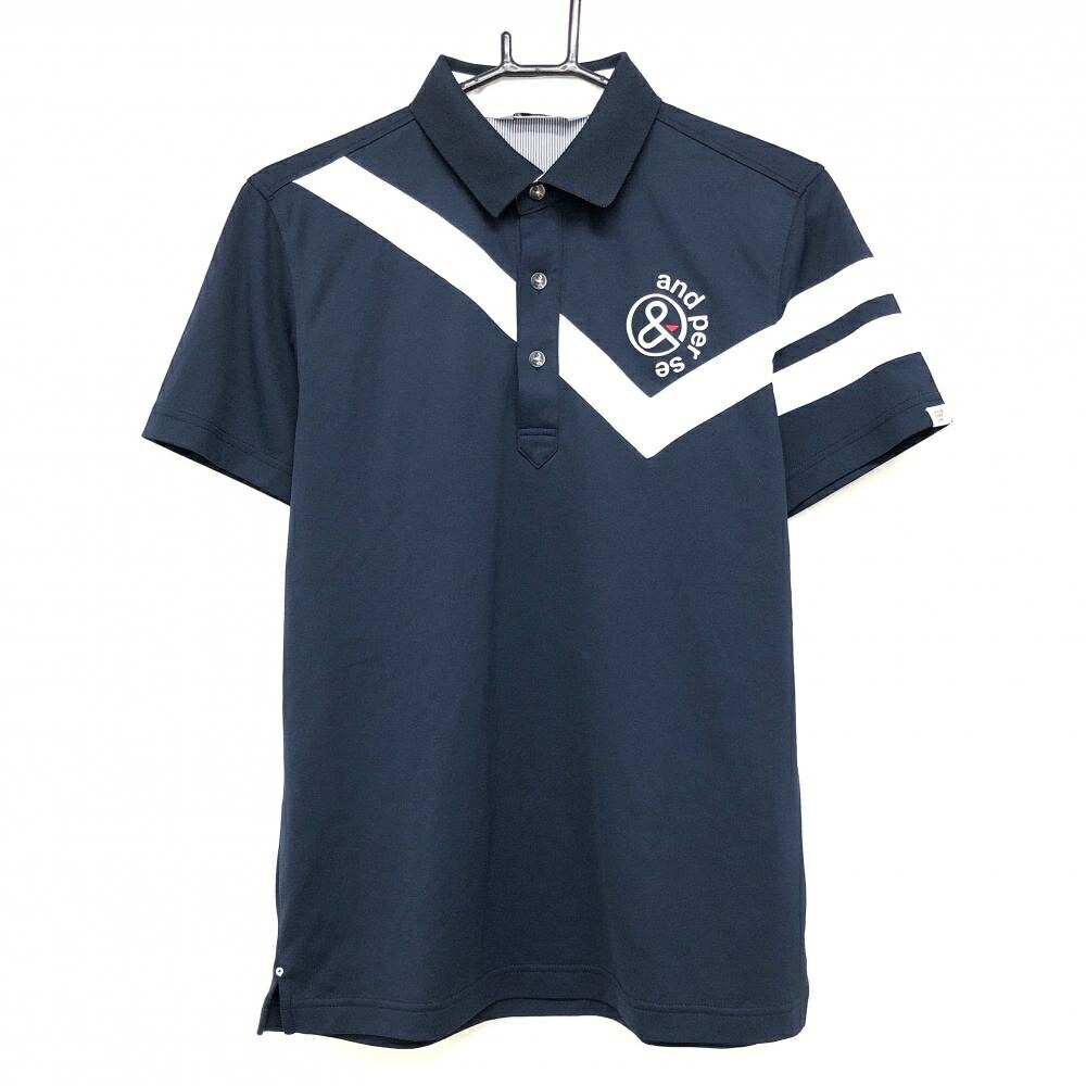 and per se ネイビー ポロシャツ＆ベルト and per se - アンパスィ