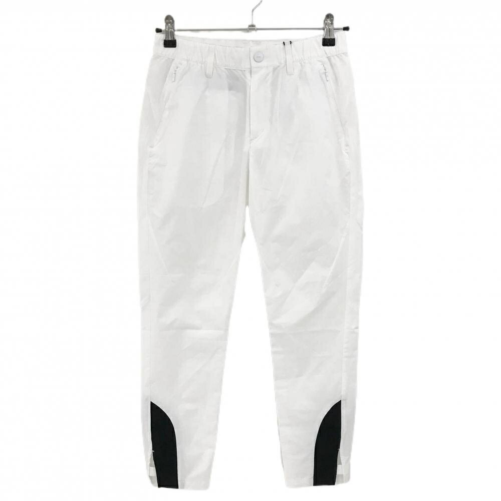 【新品】パーリーゲイツ パンツ 白×ネイビー バックロゴ ウエストゴム レディース 0(S) ゴルフウェア PEARLY GATES