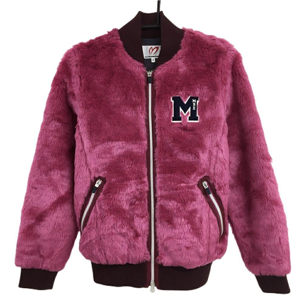 【美品】マスターバニー×John Mc Pile.it ボアジャケット ピンク系×ボルドー レディース 0(S) ゴルフウェア MASTER BUNNY EDITION|レオナード 店