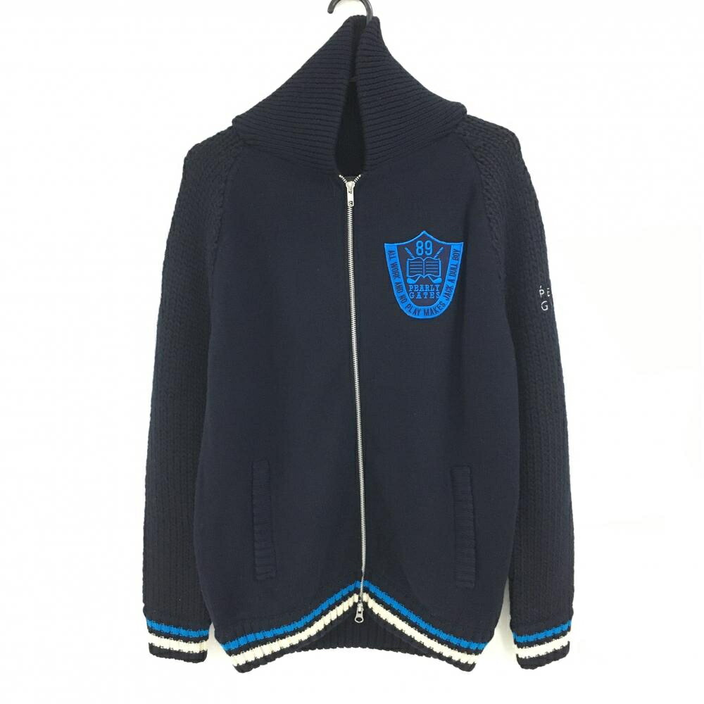 楽天市場】【超美品】パーリーゲイツ ニットジャケット 白 ボーダー