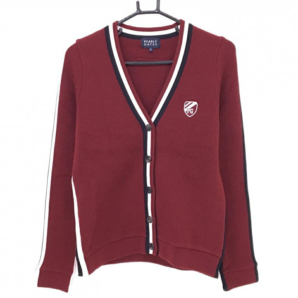 楽天市場】【美品】パーリーゲイツ カーディガン ネイビー×白 ケーブル