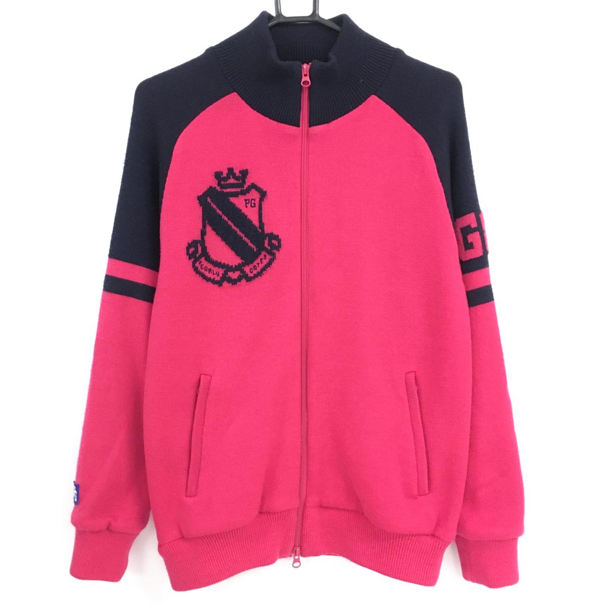 楽天市場】【超美品】パーリーゲイツ ニットジャケット 白 ボーダー