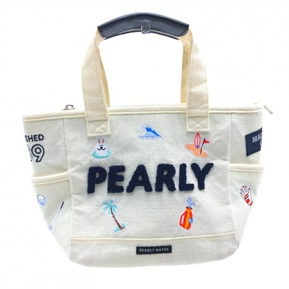 PEARLY GATES メッシュバッグ ホワイト/ブルー PEARLY GATES メッシュバッグ ホワイト/ブルー