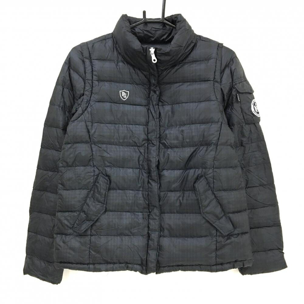 楽天市場】【美品】パーリーゲイツ 4WAYダウンジャケット 黒×白 軽量