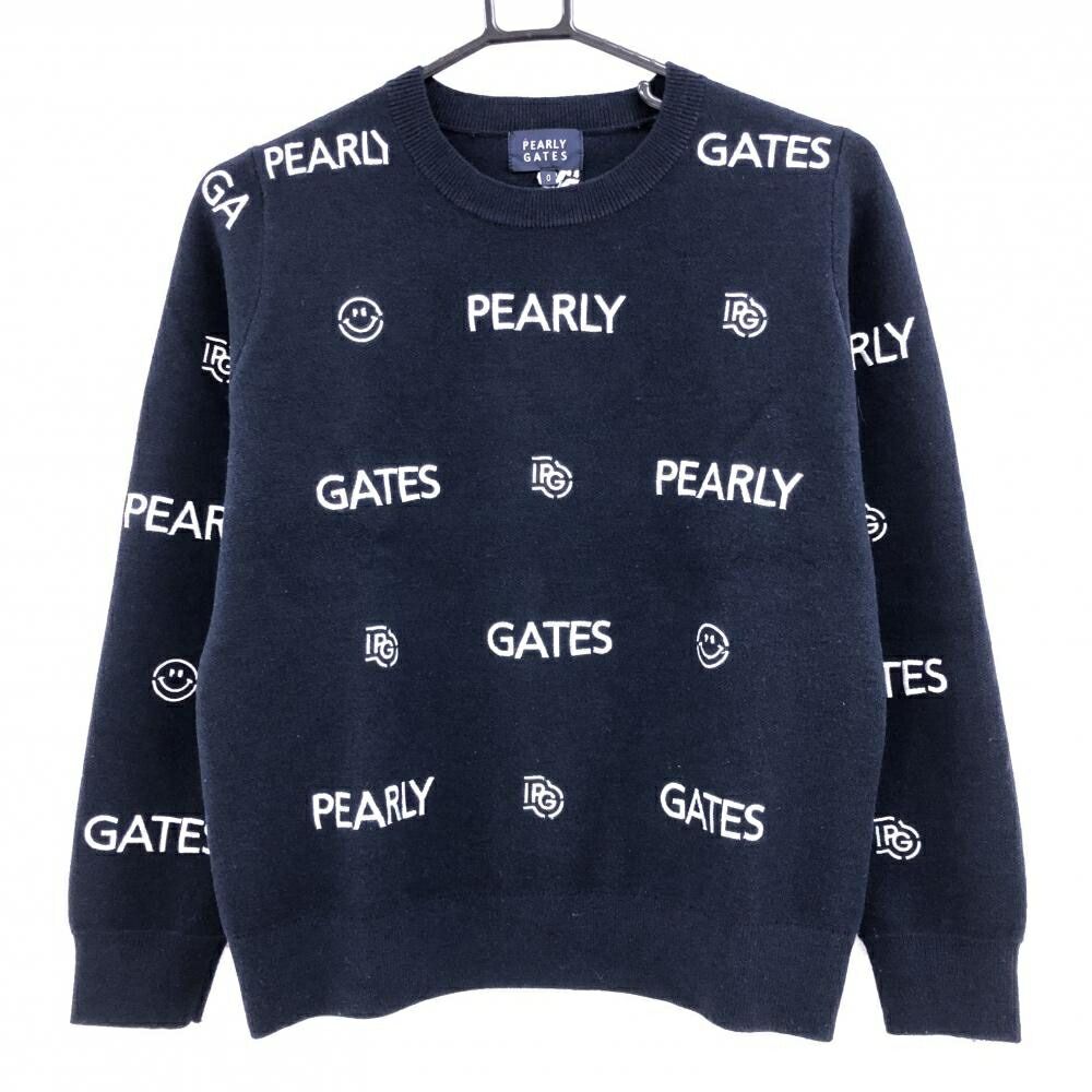 PEARLY GATES パーリーゲイツ　ボーダー　ニコちゃん　ニット　メンズ PEARLY GATES パーリーゲイツ ボーダー ニコちゃん ニット