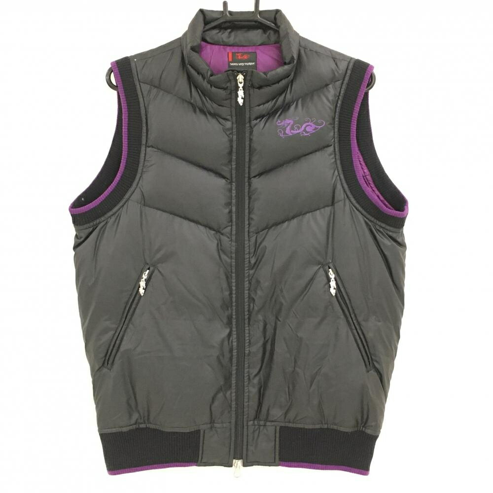 楽天市場】ダンスウィズドラゴン ダウンベスト 黒 ラメ レディース 4