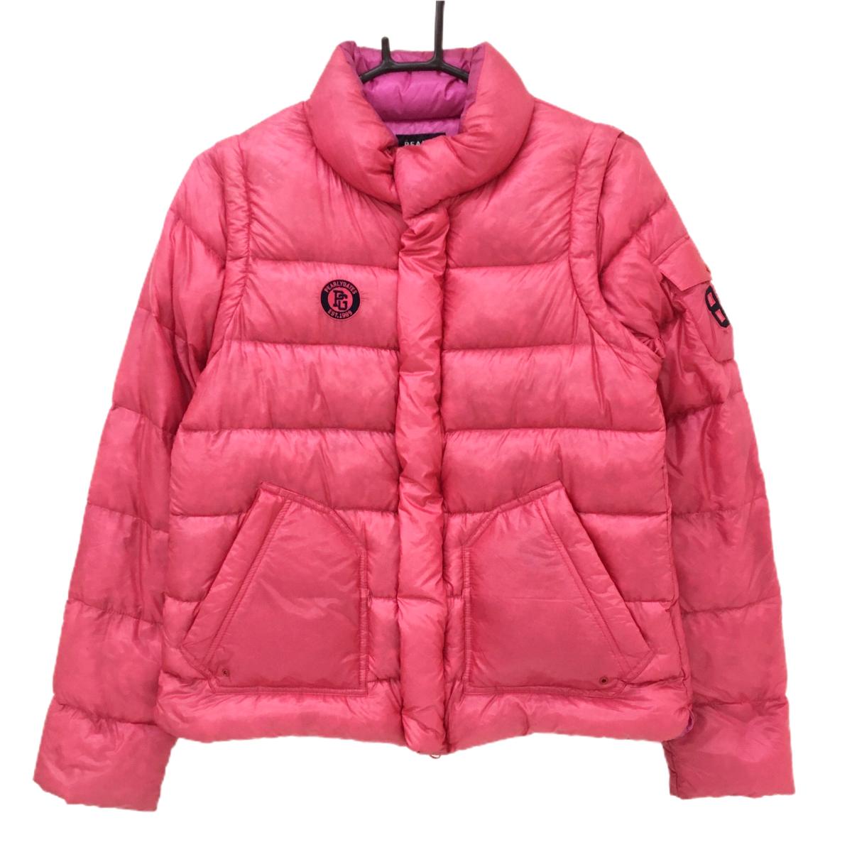 楽天市場】パーリーゲイツ 2WAYダウンジャケット ライトブルー 袖着脱