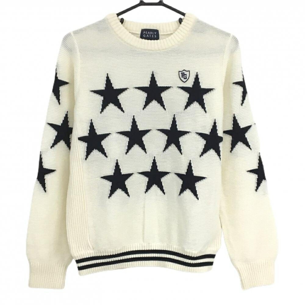 楽天市場】【美品】パーリーゲイツ セーター ネイビー×白 ニコちゃん総