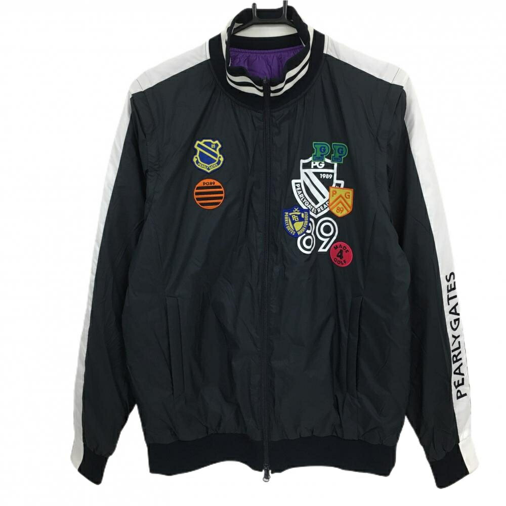 楽天市場】【超美品】パーリーゲイツ ジャケットブルゾン 黒×白