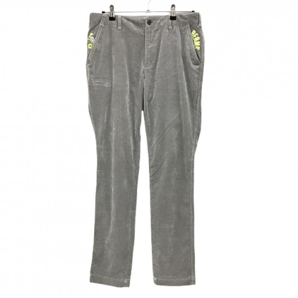 楽天市場】ビームスゴルフ コーデュロイパンツ グレー ロゴイエロー