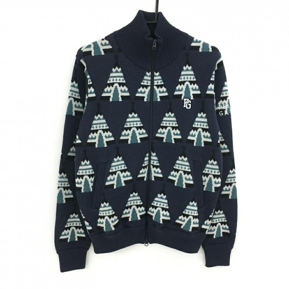 楽天市場】【超美品】パーリーゲイツ ニットジャケット 白 ボーダー