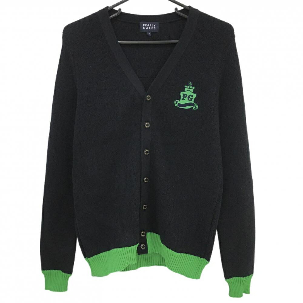 パーリーゲイツ コットン ニット カーディガン サイズ5 L相当 ネイビー パーリーゲイツ コットン ニット カーディガン サイズ5 L相当 ネイビー