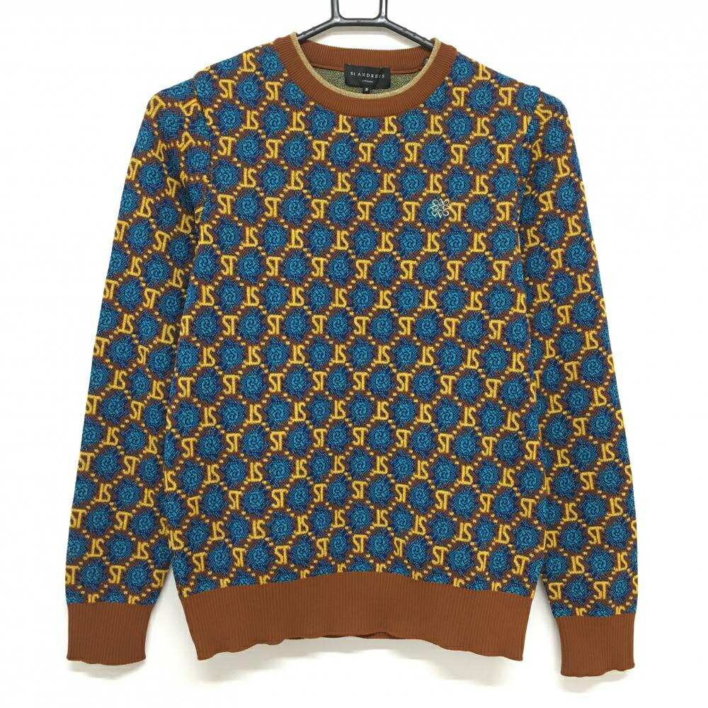 楽天市場】【超美品】セントアンドリュース ニットカーディガン 黒×白