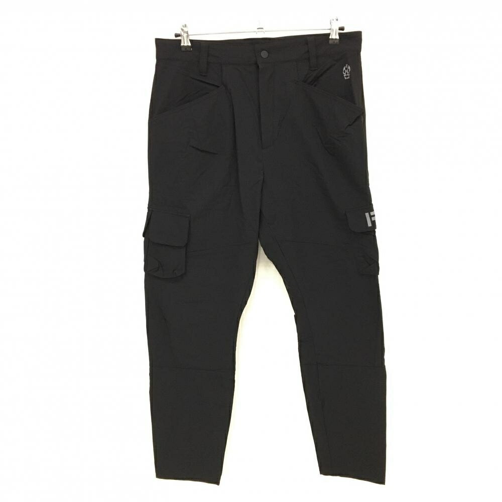 【超美品】ラッセルノ パンツ 黒 ルチャマスク 後ポケット総柄 メンズ 6(XL) ゴルフウェア 2024年モデル RUSSELUNO