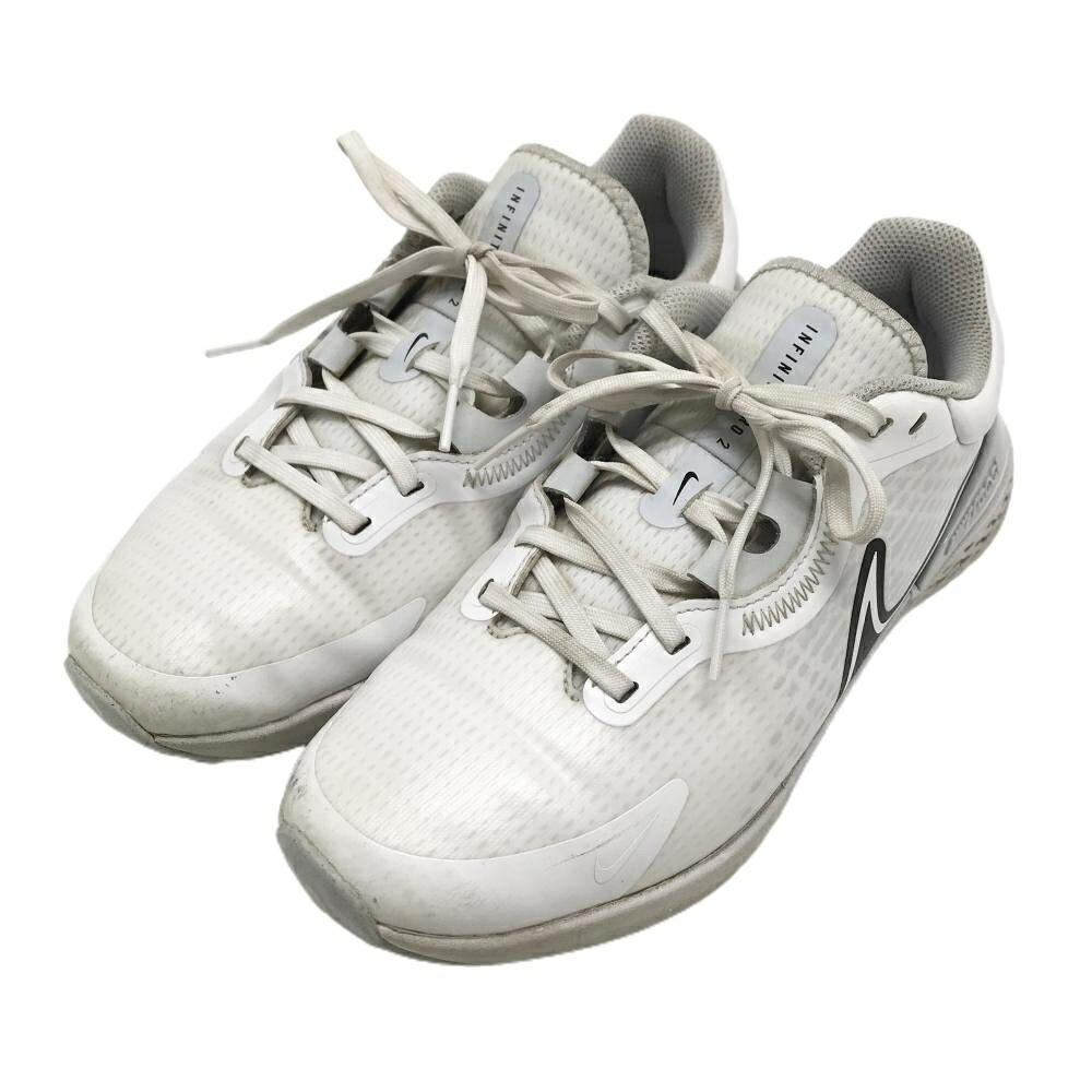 ナイキ ゴルフシューズ 白×黒 スパイクレス DM8449-101 インフィニティ プロ2 メンズ 26.0 ゴルフウェア NIKE