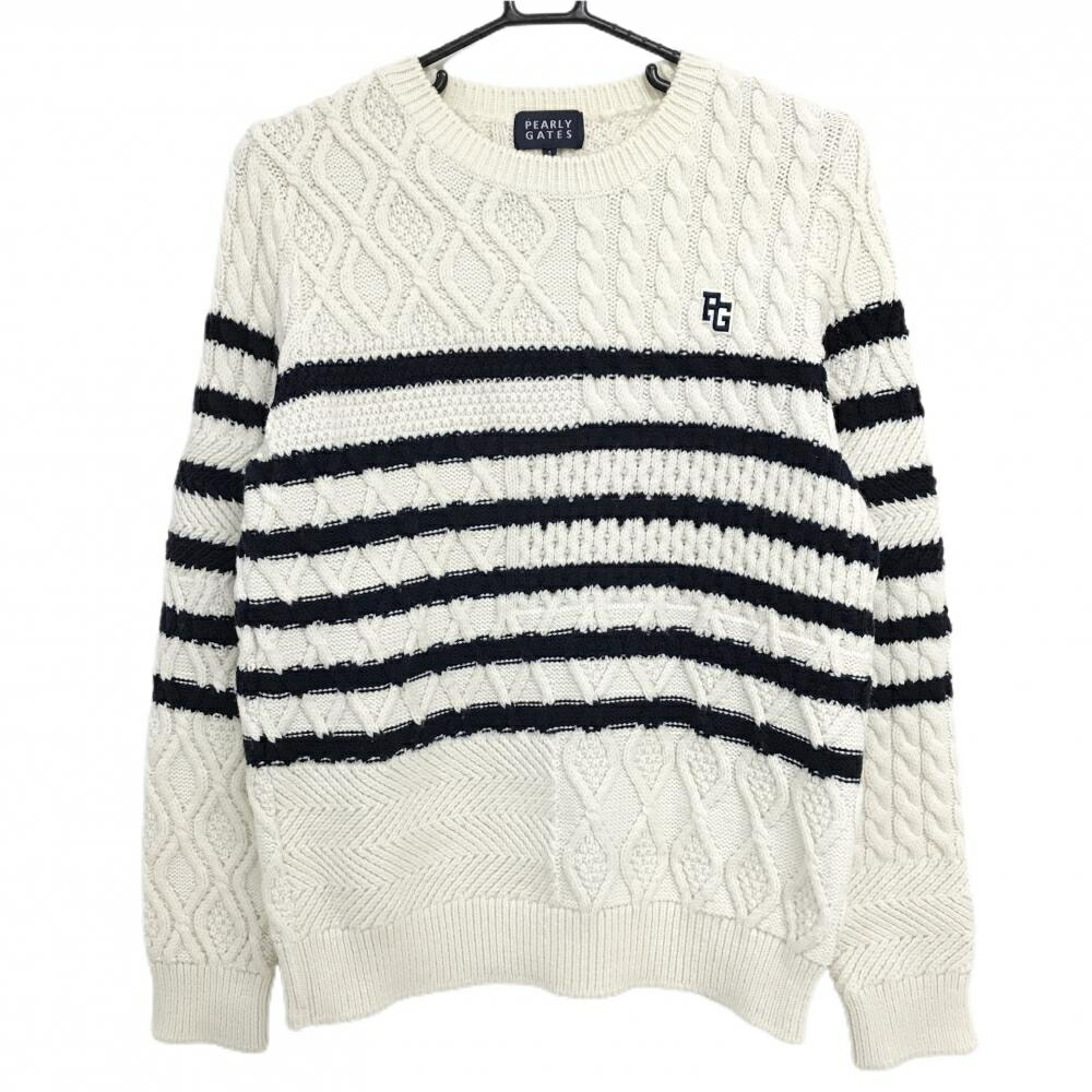 楽天市場】【美品】パーリーゲイツ セーター ネイビー×ダークグリーン