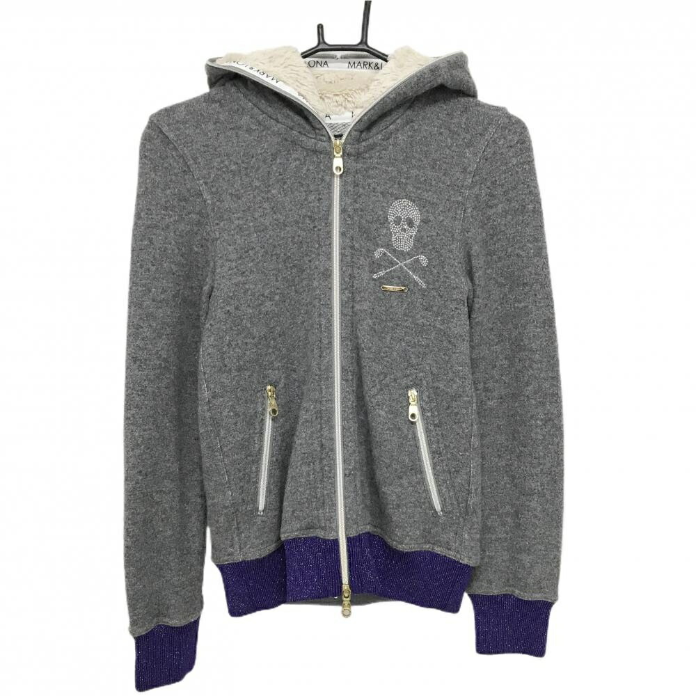 楽天市場】【美品】マークアンドロナ カーディガン ネイビー×グレー