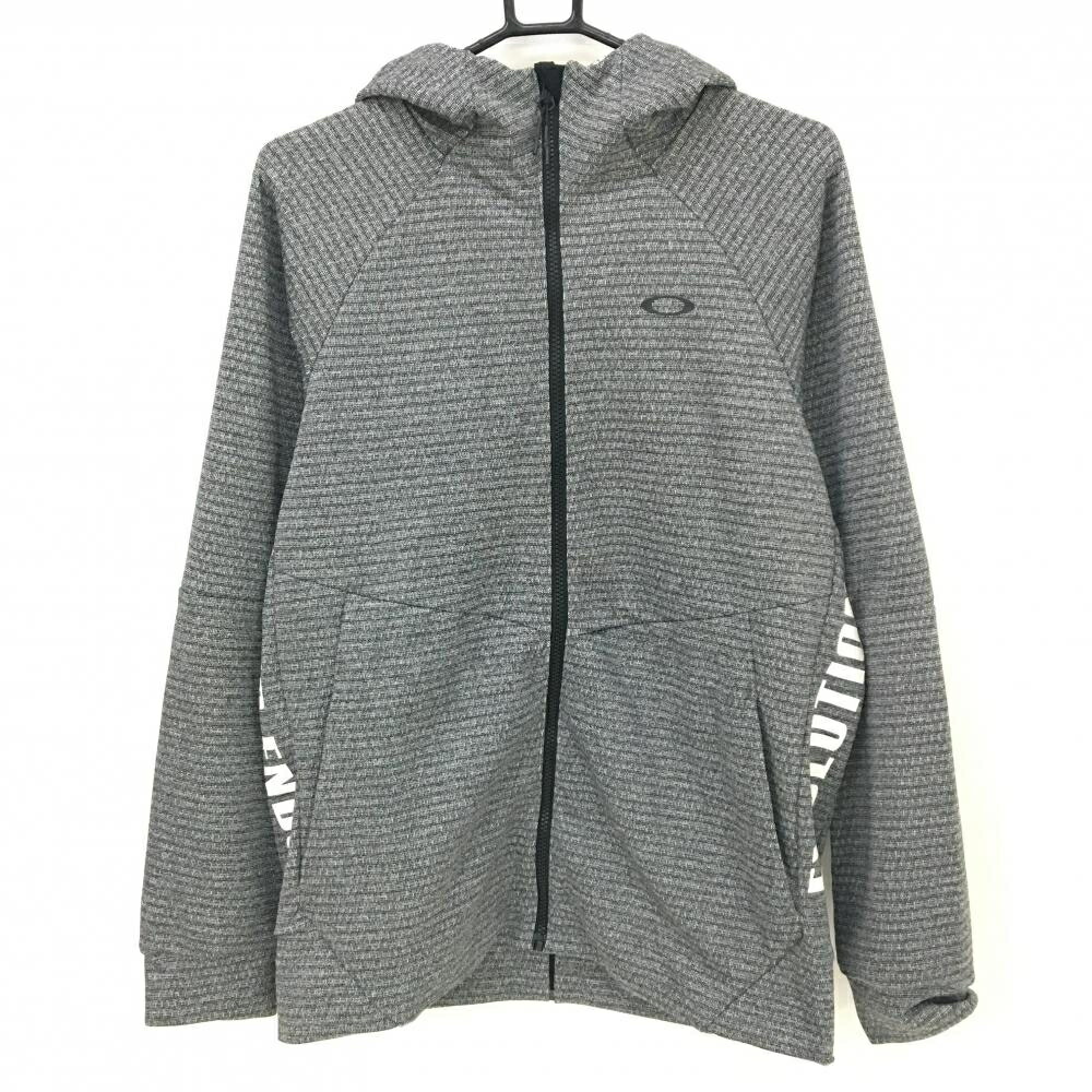楽天市場】オークリー ジップパーカー グレー×黒 袖・サイドライン