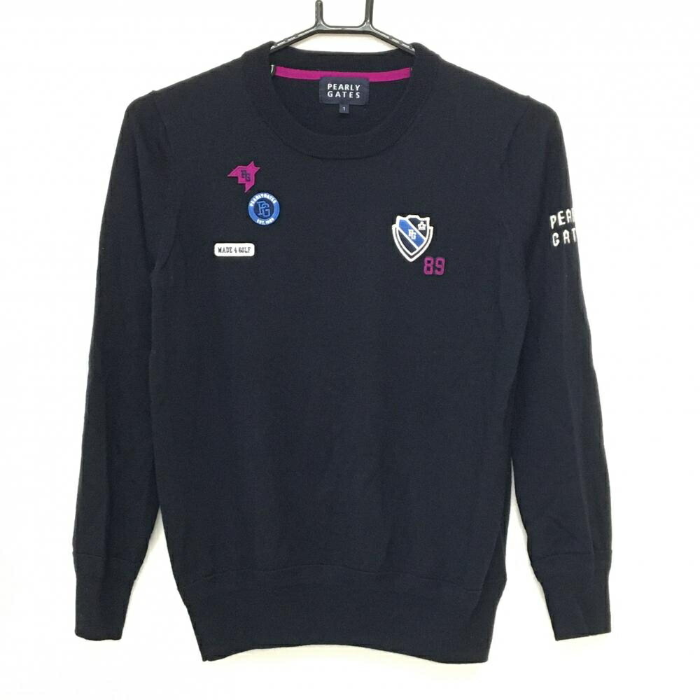 楽天市場】【美品】パーリーゲイツ セーター ネイビー×ダークグリーン