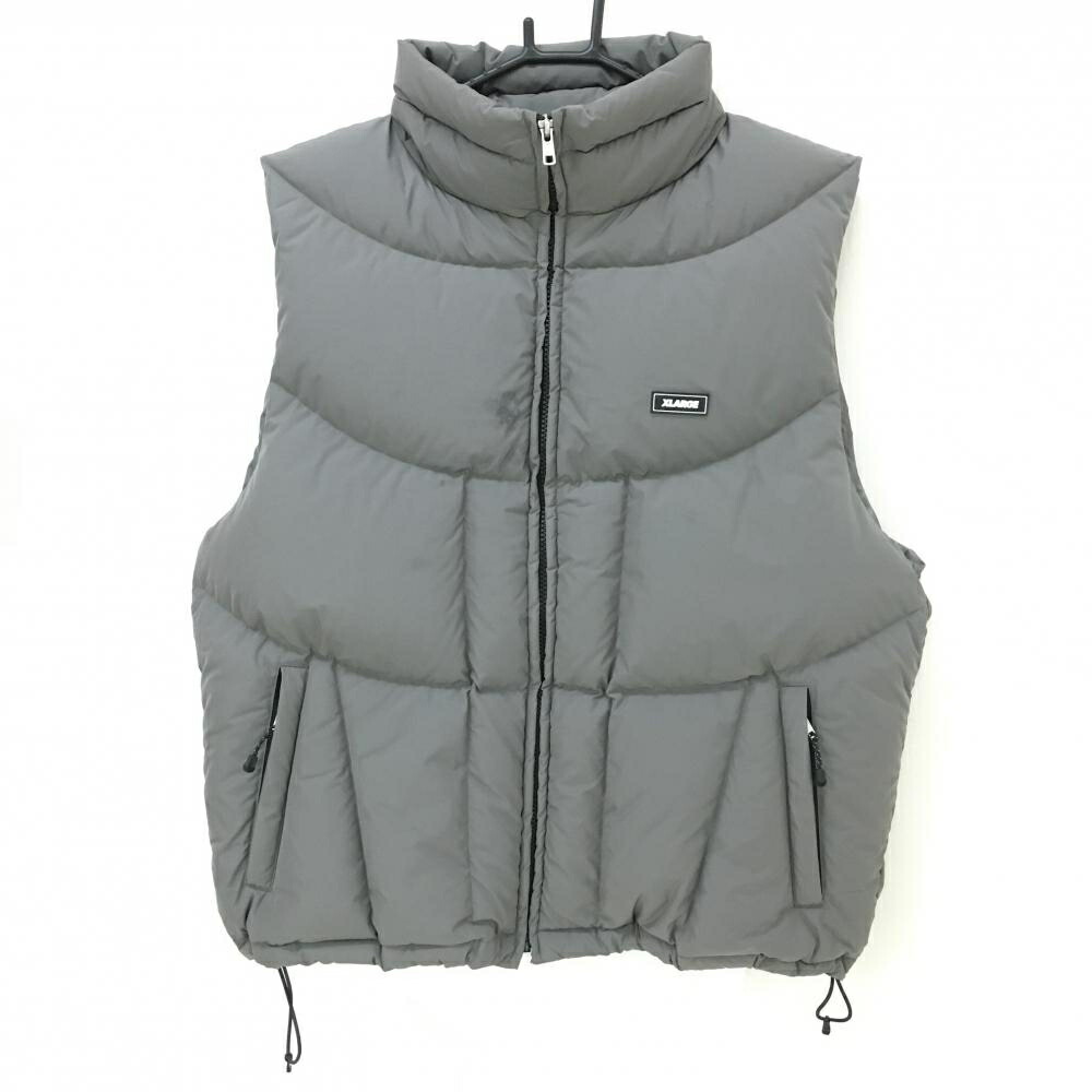 エクストララージ ダウンベスト グレー 厚手 メンズ M ゴルフウェア XLARGE