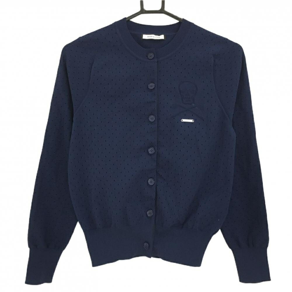 楽天市場】【美品】マークアンドロナ カーディガン ネイビー×グレー