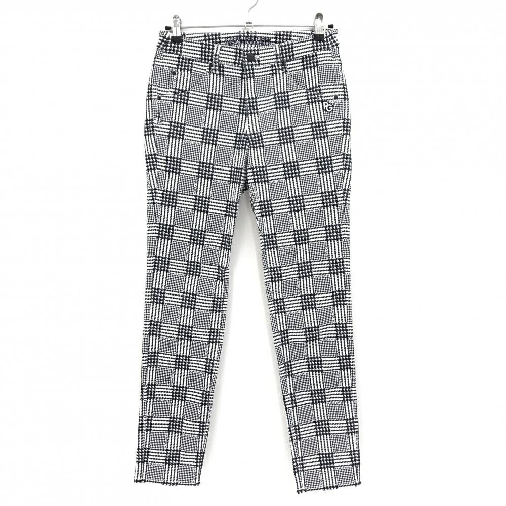【新品】パーリーゲイツ パンツ 白×黒 千鳥格子 TEXBRID レディース 1(M) ゴルフウェア PEARLY GATES 12,887円