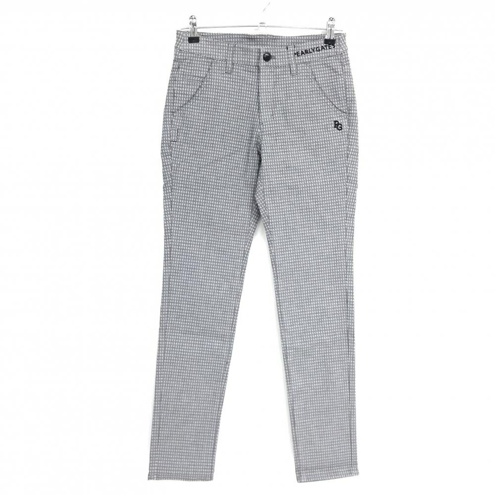 【新品】パーリーゲイツ パンツ 黒×白 総柄 ロゴ刺しゅう レディース 0(S) ゴルフウェア PEARLY GATES|レオナード 店
