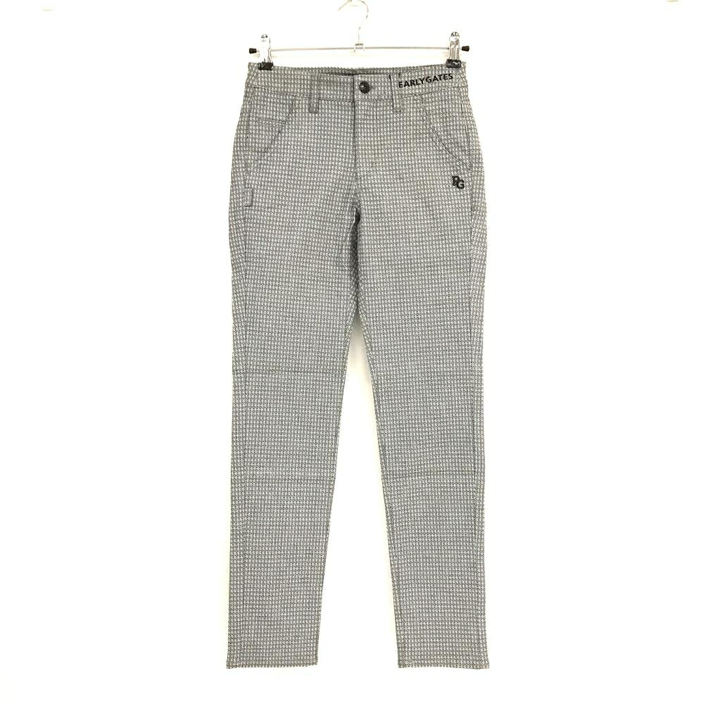 【新品】パーリーゲイツ パンツ 黒×白 総柄 ロゴ刺しゅう レディース 00(XS) ゴルフウェア PEARLY GATES 14,113円