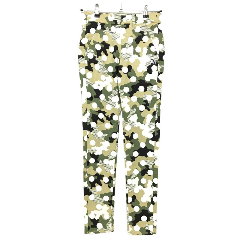 【新品】パーリーゲイツ パンツ カーキ×白 カモフラ調 迷彩 ドット レディース 00(XS) ゴルフウェア PEARLY GATES