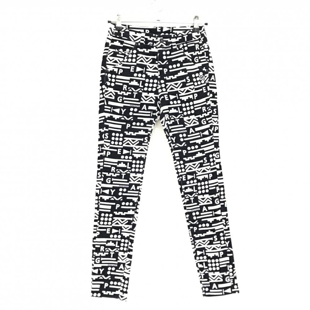 【新品】パーリーゲイツ パンツ ネイビー×白 総柄 ロゴ刺しゅう ストレッチ 表微起毛 レディース 00(XS) ゴルフウェア PEARLY GATES 13,261円