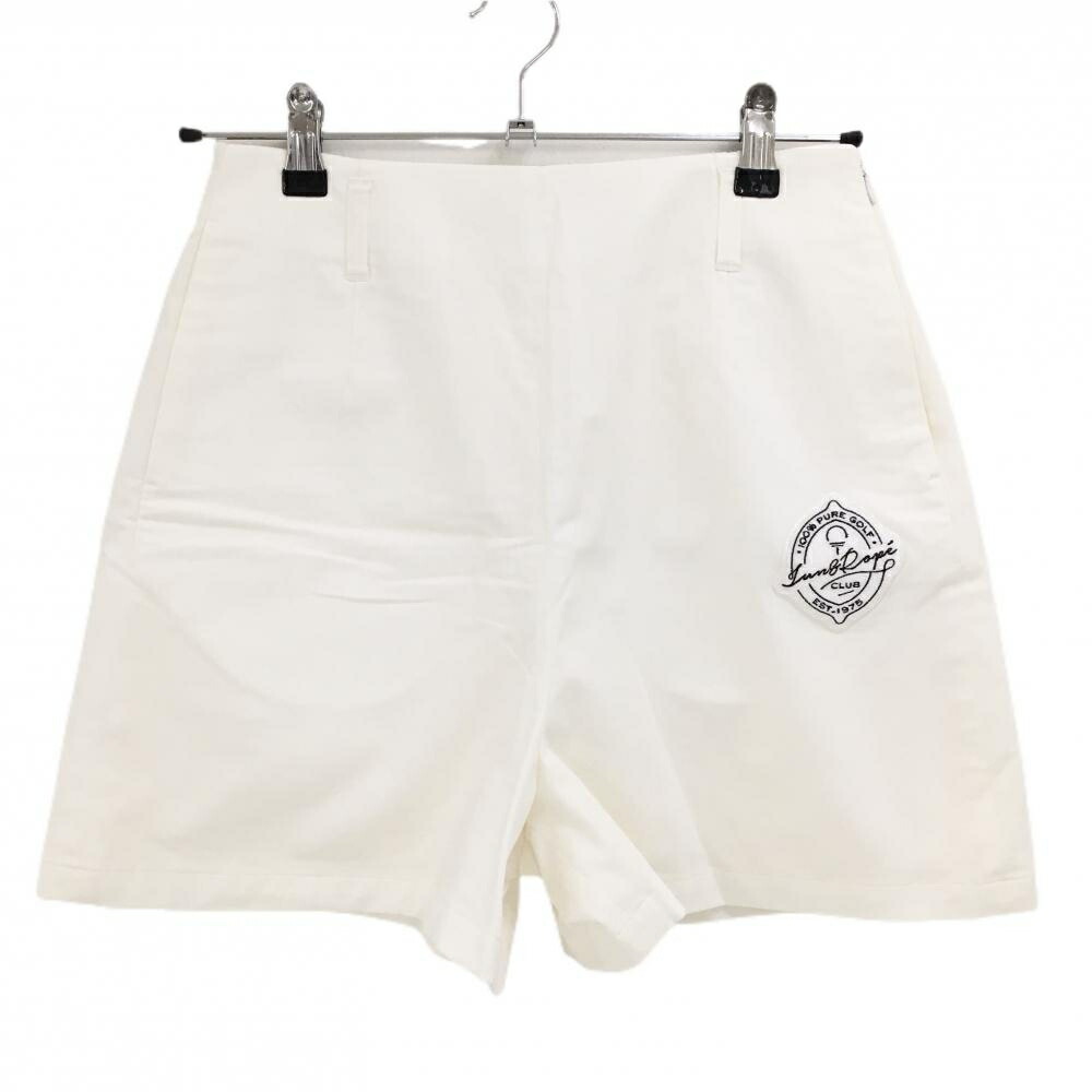 【新品】ジュンアンドロペ ショートパンツ アイボリー WATER GUARD 裏地付 ストレッチ レディース M ゴルフウェア JUN＆ROPE 5,287円