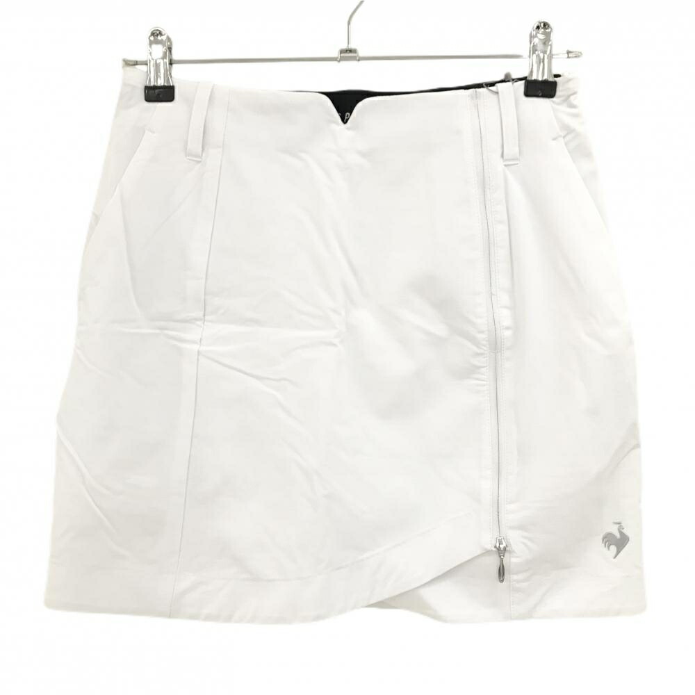【新品】ルコックゴルフ ナイロンスカート 白 ストレッチ 内側インナーパンツ レディース 11 ゴルフウェア le coq sportif