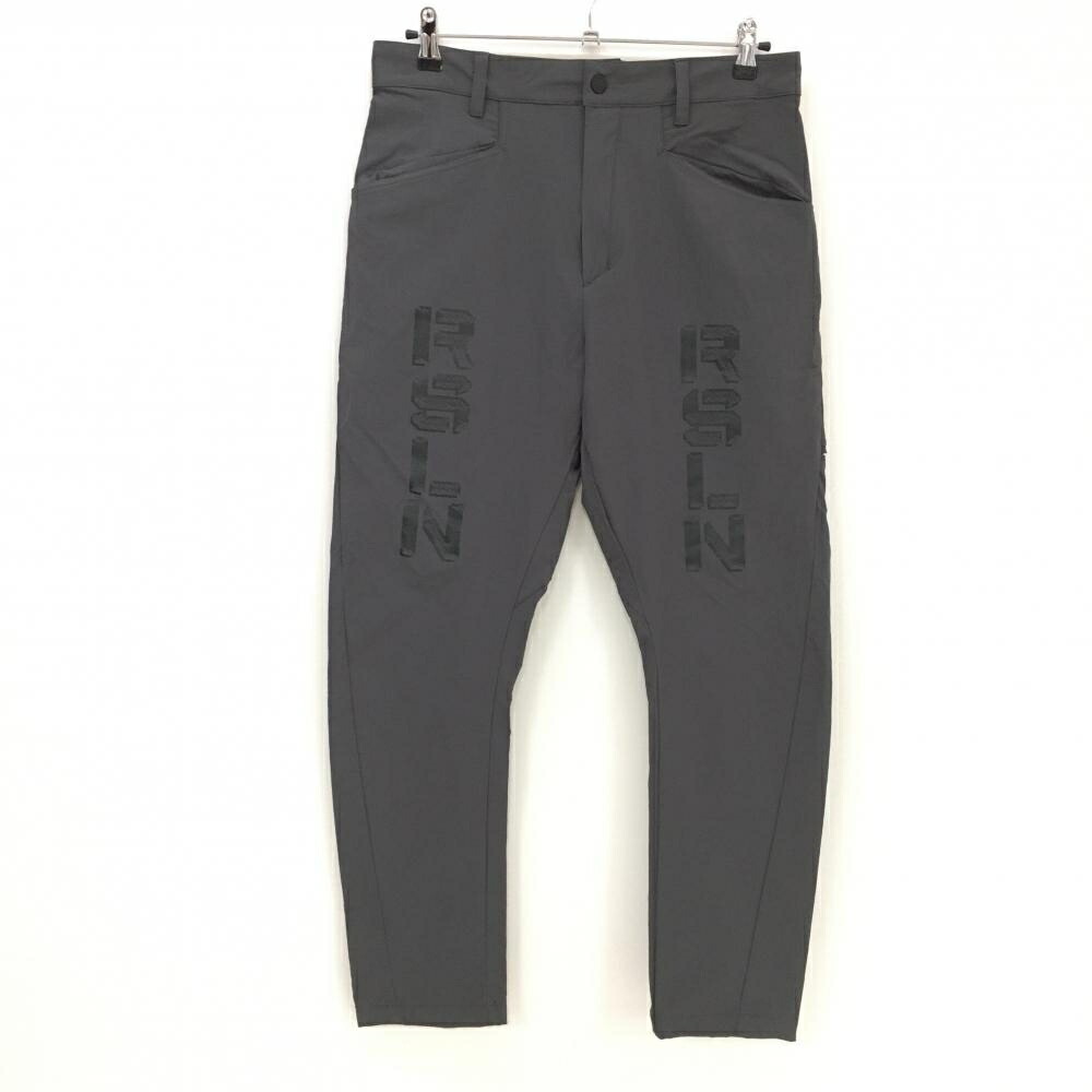 【超美品】ラッセルノ パンツ グレー×黒 ルチャマスク ストレッチ ナイロン混 メンズ 5(L) ゴルフウェア 2024年モデル RUSSELUNO