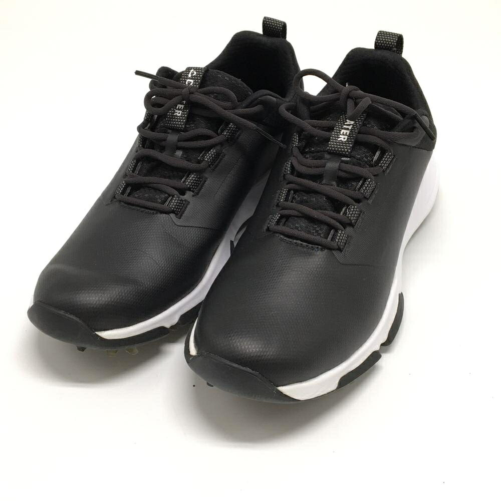 【美品】クウェーター ゴルフシューズ 黒&times;白 4MR215 トラヴィスマシュー メンズ 26.5 ゴルフウェア TravisMathew｜レオナード　店