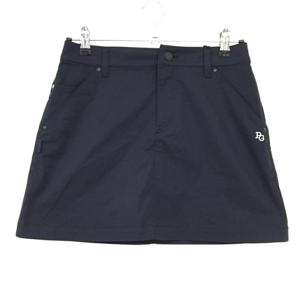 【新品】パーリーゲイツ スカート ダークネイビー&times;白 ロゴ刺しゅう ストレッチ レディース M ゴルフウェア PEARLY GATES｜レオナード　店