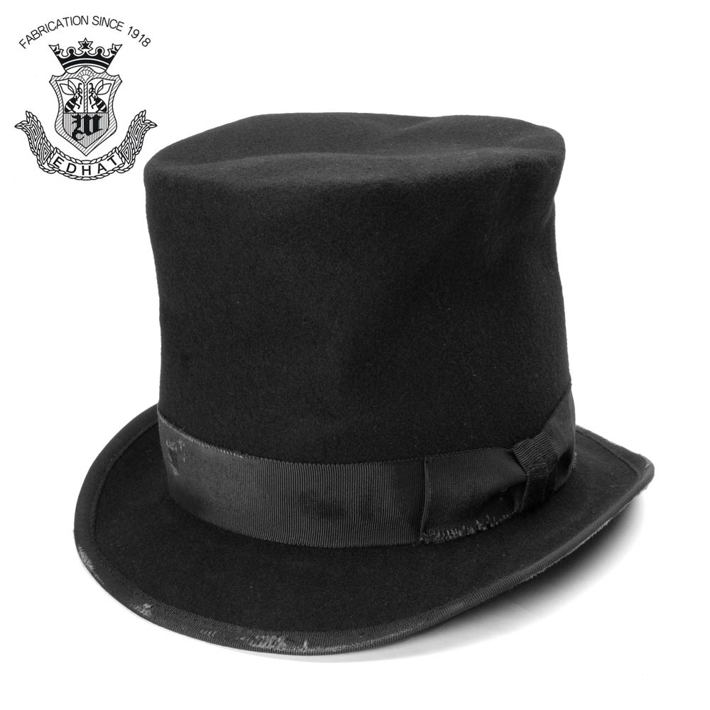 楽天市場】シルクハット メンズ ウール100％ ヴィンテージ ダメージ