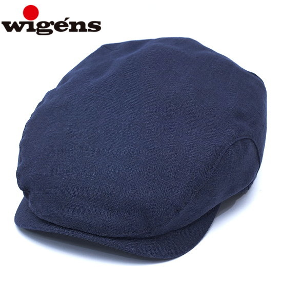 ハンチング メンズ 夏 リネン 麻 WIGENS ウィゲーンス Ivy Classic Cap ネイビー 58cm 60cm 62cm 帽子 大きいサイズ 小さいサイズ 9,504円
