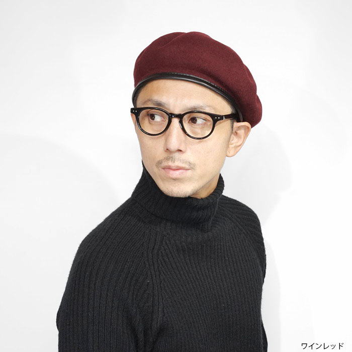 ベレー帽 メンズ フォール冬期 かぶり笠 アーミーベレー ミリタリーベレー バスクベレー 秋 冬 毛 フェルト イタリア製 小さめ ブランド Guerra ゲラ 涅色 詐欺師 灰色 号数管制 物々しいサイズ 瑣末サイズ 無地 あっさりした ガイ ベレー ミリタリー 送料無料