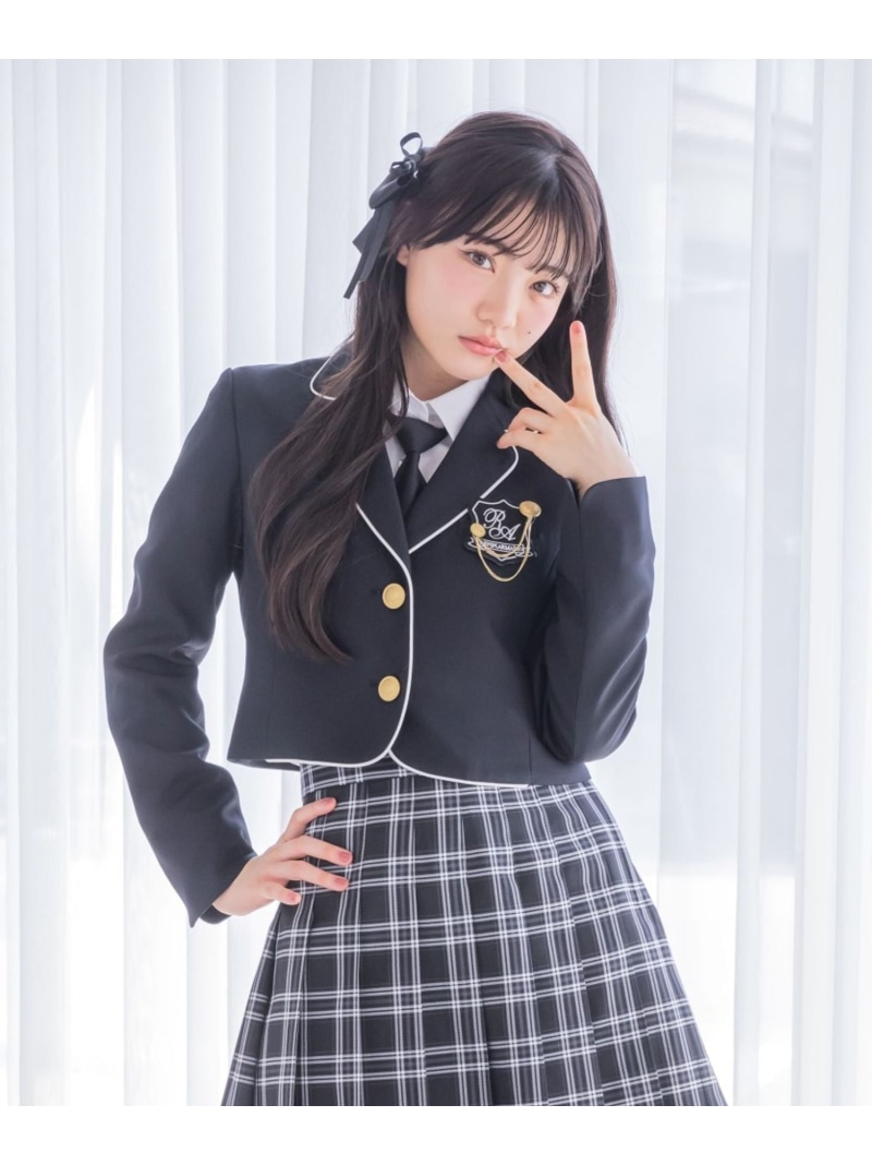 【SALE／20%OFF】【卒服2026】ボレロジャケット repipi armario レピピアルマリオ ジャケット・アウター ノーカラージャケット ブラウン グレー ブラック【RBA_E】【送料無料】[ Fashion]