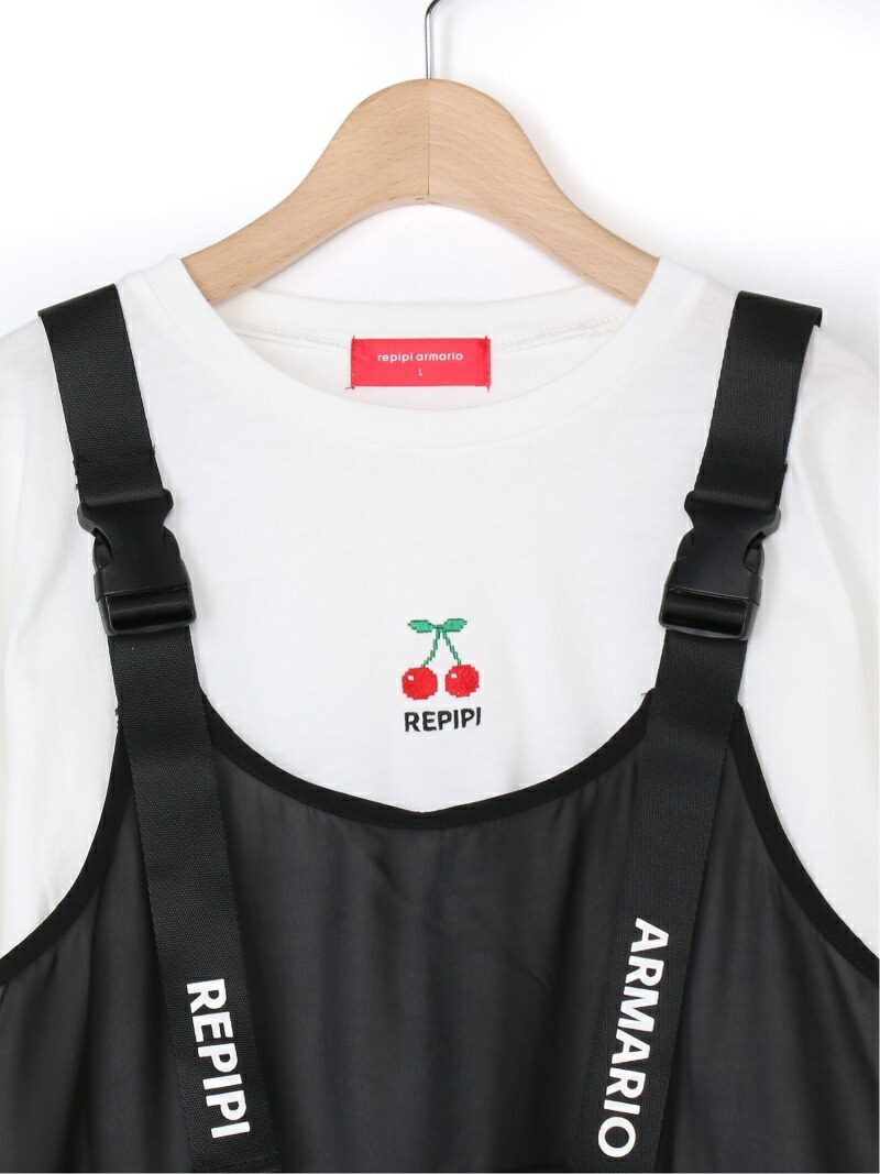 楽天市場 Rakuten Fashion Sale 55 Off チェリーシシュウキャミセットワンピース Repipi Armario レピピアルマリオ ワンピース 長袖ワンピース パープル ブラック Rba E Repipi Armario