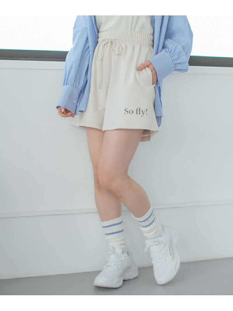 【SALE／50%OFF】(K)スウェットキュロットP repipi armario レピピアルマリオ パンツ キュロット ベージュ グレー  イエロー グリーン オレンジ【RBA_E】[Rakuten Fashion] repipi armario