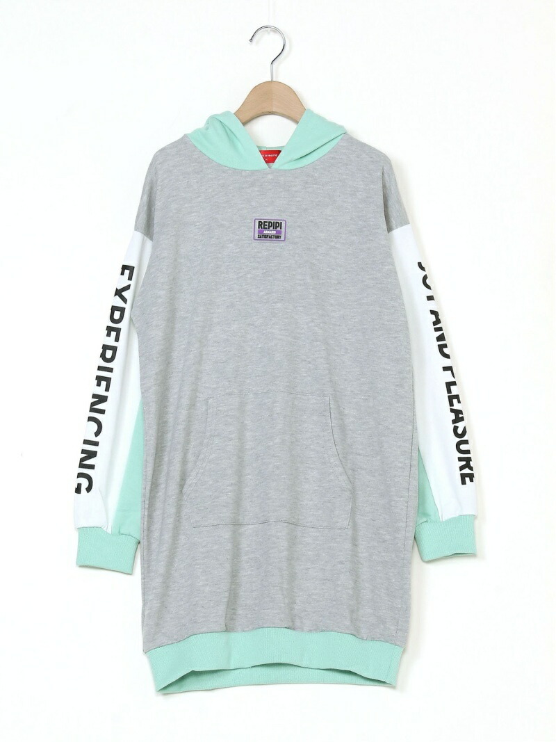 楽天市場 Sale 50 Off ソデロゴキリカエワンピース Repipi Armario レピピアルマリオ ワンピース 長袖ワンピース ホワイト グレー ピンク Rba E Rakuten Fashion Repipi Armario