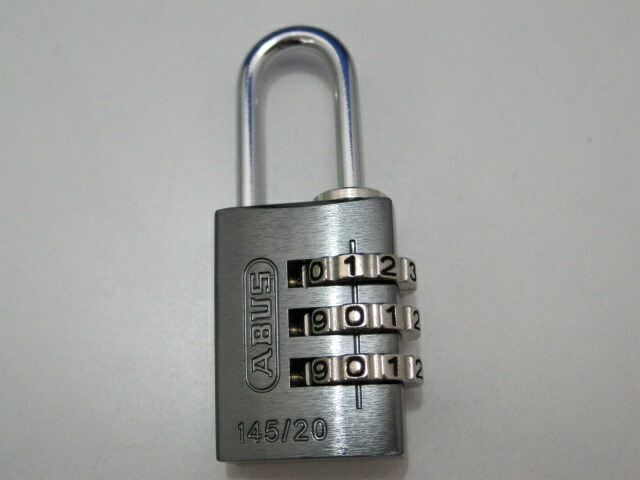 楽天市場】ABUS(アバス)ナンバー可変式南京錠145-20ミリ ブルー色ABUS