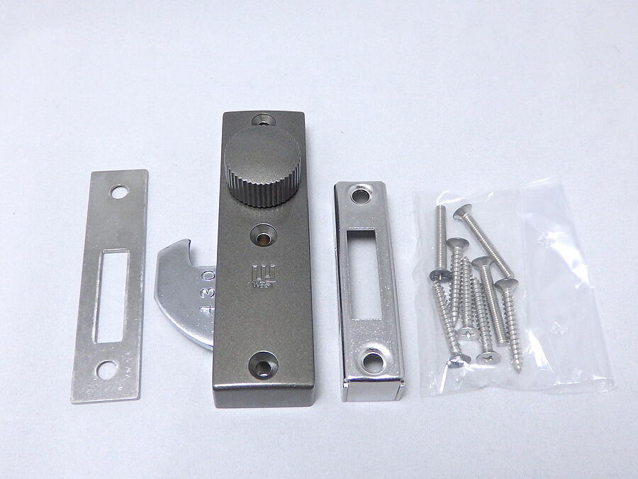 【楽天市場】ウェスト社製万能面付鎌錠内締りタイプ4303BTブロンズ色☆☆引戸錠 引違錠 引違戸錠☆ウェスト WEST 4303BT☆引戸錠 引違錠