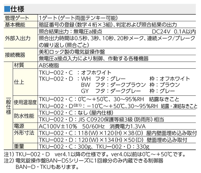 大決算セール ミワロック電気錠マジカルテンキーユニットTKU-002 ホワイト色 MIWA ミワ 美和 電気錠 TKU 玄関 ドア 扉 修理 補修  交換 部品 パーツ dethronedbeats.com