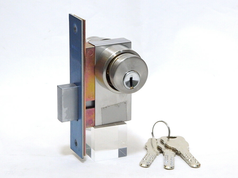 楽天市場】ゴール社本締錠P-PSD-6両面シリンダータイプバックセット51