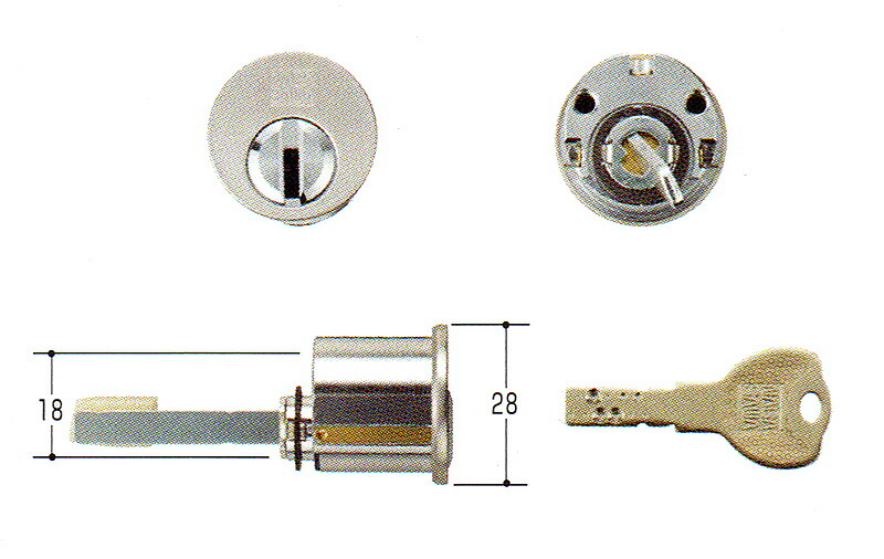 楽天市場】コダイ取替用シリンダーKCY-74 (KCY74)古代 コダイ KODAI